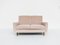 Minimalist Modern Two-Seater Sofas in Pale Pink Velvet attributed to George Nelson for Knoll Inc. / Knoll International, 1950, Set of 2 5