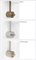 Stella Baby Polished Ceiling Lamp in Brass and Opaline Glass by Design for Macha 6