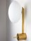 Unpolierte Stella Baby Deckenlampe aus Messing & Opalglas von Design für Macha 1