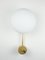Stella Baby Unpolished Balanced Ceiling Lamp in Brass and Opaline Glass by Design for Macha 2