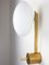 Stella Baby Unpolished Balanced Ceiling Lamp in Brass and Opaline Glass by Design for Macha, Image 1