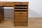 Vintage Oak Desk with Roller Doors, 1940s 16