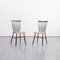 Two-Seater Dining Chairs in Tapiovaara Style, 1960s, Set of 2 1