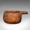 Antique Hand-Carved Pouring Dish in Hardwood, 1850 1