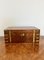 Victorian Burr Walnut and Brass Bound Writing Box, 1860s 1