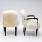 20th Century White Sheepskin Armchairs, Set of 2 6