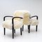 20th Century White Sheepskin Armchairs, Set of 2 2