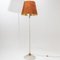 Murano Glass Floor Lamp with Suede Shade by Carlo Scarpa for Venini, Italy, 1940s, Image 8