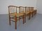 Danish J-151 Chairs in Oak by Erik Ole Jørgensen for Kvist Furniture, 1960s, Set of 6 4