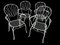 Provencal Wrought Iron Armchairs, 1960s, Set of 4 2