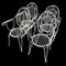 Provencal Wrought Iron Armchairs, 1960s, Set of 4 3