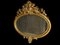 Espejo Luis XV oval grande de madera dorada, Imagen 3