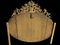 Espejo Luis XV oval grande de madera dorada, Imagen 4
