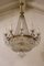 Large Empire Style Crystal Chandelier, 1940s, Image 1