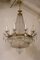 Lámpara de araña estilo Imperio grande de cristal, años 40, Imagen 9