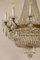 Large Empire Style Crystal Chandelier, 1940s 6