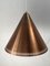 Lámpara colgante danesa grande de cobre perforado de Nordisk Solar, años 60, Imagen 1