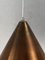 Lámpara colgante danesa grande de cobre perforado de Nordisk Solar, años 60, Imagen 11