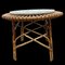 Rattan and Marble Sun Table, 1950s, Image 2