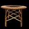 Rattan and Marble Sun Table, 1950s, Image 9