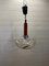 Lámpara colgante Glow Hrastnik vintage de vidrio, años 60, Imagen 1