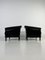 Black Leather Armchairs, Set of 2, Image 11