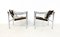 LC1 Armchairs attributed to Le Corbusier, Jeanneret & Perriand for Cassina, 1960s, Set of 2 2