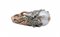 Ring aus Roségold und Silber mit Perle, Tsavorit und Diamanten 2