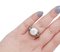 Rose Gold and Silver Ring with Pearl, Tsavorite and Diamonds 5