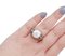 Rose Gold and Silver Ring with Pearl, Tsavorite and Diamonds, Image 5