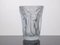 Vase en Verre Pressé Transparent par Josef Inwald, 1930s 5
