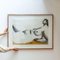 Judy Symons, Figura desnuda reclinada, finales del siglo XX o principios del siglo XXI, técnica mixta sobre papel, enmarcada, Imagen 3