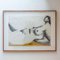 Judy Symons, Figura desnuda reclinada, finales del siglo XX o principios del siglo XXI, técnica mixta sobre papel, enmarcada, Imagen 1