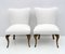 Chippendale Style Lounge Chairs in Boucle, 1940s, Set of 2 1
