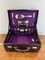George Leather Travelling Vanity Case with Fitted Interior, 1920s, Set of 15, Image 1