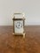 Horloge de Carrosse Victorienne en Laiton avec Étui de Voyage en Cuir d'Origine, 1880s 1