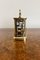 Orologio da carrozza vittoriano in ottone con custodia da viaggio originale in pelle, fine XIX secolo, Immagine 5