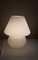 Vintage Mushroom-Shaped Table Lamp in White Opaque Glass, 1980s, Image 4