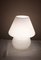 Lampe de Bureau Vintage en Forme de Champignon en Verre Opaque Blanc, 1980s 5