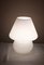 Vintage Mushroom-Shaped Table Lamp in White Opaque Glass, 1980s 5