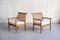 Curved Oak Armchairs by Isamu Kenmochi, Japan, 1960s, Set of 2 1