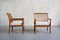 Curved Oak Armchairs by Isamu Kenmochi, Japan, 1960s, Set of 2 2