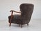 Danish Armchair in Sheepskin and Oak, 1960s, Image 4