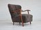 Danish Armchair in Sheepskin and Oak, 1960s 12