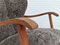 Danish Armchair in Sheepskin and Oak, 1960s, Image 10