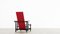 Rotblauer Stuhl von Gerrit Rietveld für Cassina No. 213, 1970 13