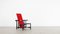 Rotblauer Stuhl von Gerrit Rietveld für Cassina No. 213, 1970 4