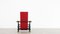 Chaise Rouge Bleue par Gerrit Rietveld pour Cassina No. 213, 1970 9