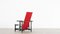 Rotblauer Stuhl von Gerrit Rietveld für Cassina No. 213, 1970 18