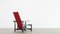 Rotblauer Stuhl von Gerrit Rietveld für Cassina No. 213, 1970 14